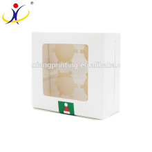Boîtes faites sur commande d&#39;emballage alimentaire imprimées par couleur faites sur commande de mariage pour le petit gâteau